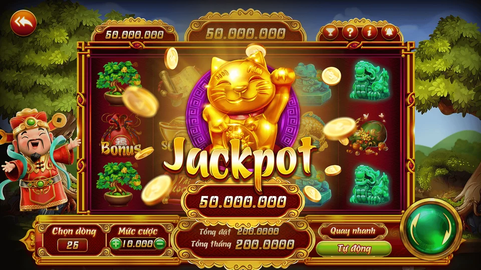 Game Nổ hũ Thần Tài nổi bật với tỷ lệ trúng thưởng cực cao